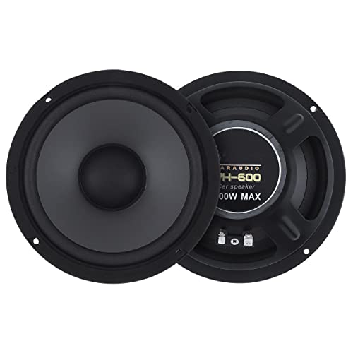 JINGERL 1pc 6.インチ600W 2ウェイカーHIFI同軸スピーカー車のドアの自動オーディオ音楽ステレオサブウーファーフルレンジ周波数スピーカー