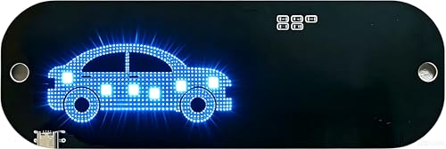 Blue LED Car Windshield Sign Taxi Windshield Light Sign USB Plug Car Interior Lights Taxi Indicator Lights USB Cable Taxi Sign Light Windshield Car LED Decal with Suction Cups Flashing Hook