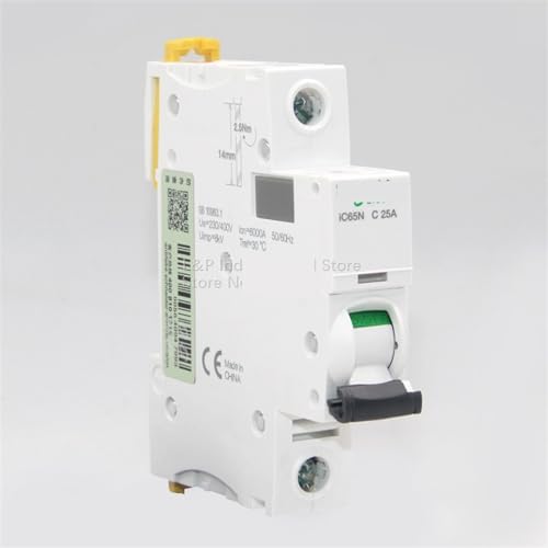 Disjoncteur MCB Type C IC65N 1P 25A résout les pannes de courant