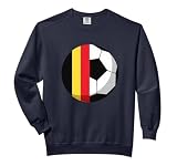 Half Belgium Flag Half Football Belgian Dad, Soccer Belgium Comfort Colors Adult Sweatshirt