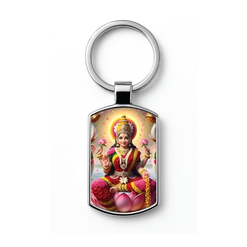 Image of Stylish Metal Keychains with Permanent Glossy Print - Inspirational Quotes & Spiritual Designs - Perfect Key chains for loved ones, Personal Use, Gifts & Return Gifts