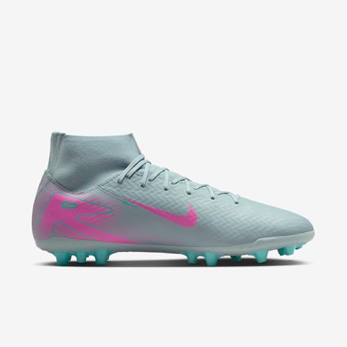 Nike Mercurial Superfly 10 Academy AG High-Top Soccer Cleats (FQ8329-301, Ocean Cube/Pink Blast)3