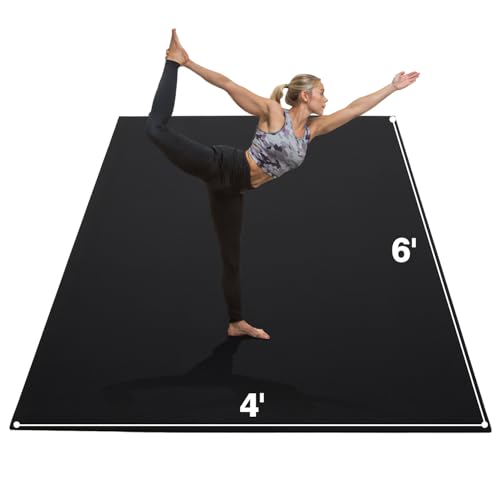 Large Exercise Mats for Home Workout, Extra Thick Workout Mats fo...