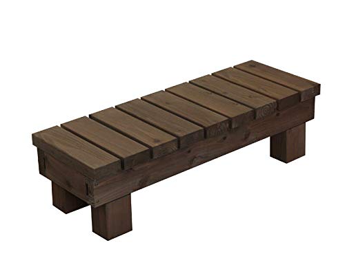 WOODPRO 縁台 ステップ 踏み台(国産杉 板幅8.6cm) 幅85.4cm×奥行30cm×高さ23.6cm DB(ダークブラウン)色 勝手口 玄関 段差軽減 段差解消 国内生産 受注生産