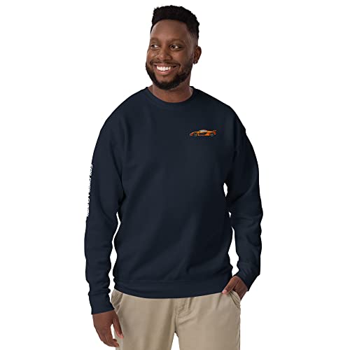 Sudadera Unisex Classics Edition Hypercoche Naranja P1, Sweat Confortable pour Passionnés d'Automobile
