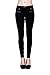 VIRGIN ONLY Women's Button Zipper Skinny Trouses Pants