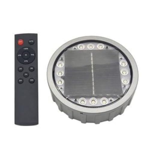 LED ATOMANT Luces Solares LED Exterior Jardin 3W, Enterradas en Suelo, 6000K, IP68 Impermeable, Mando incluido, Aluminio Resistente, Iluminacion Solar para Senderos y Exteriores