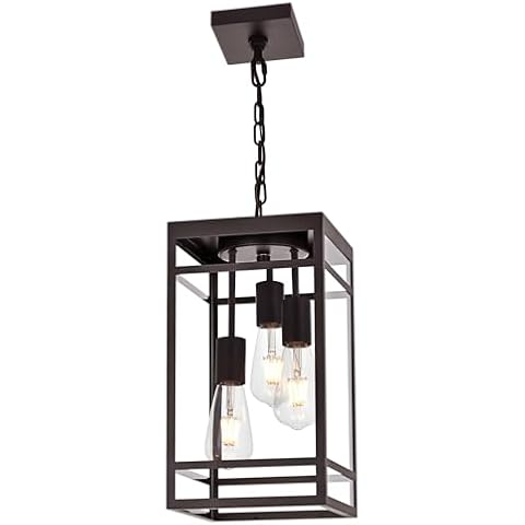 Wanluce 3-Light Outdoor Oil Rubbed Bronze Pendant Light Cover