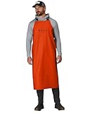 FROGG TOGGS Men's Waypoint Fish Apron, Waterproof, Durable with 4-Way Stretch, Orange, OS