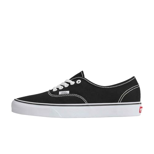 Vans Authentic Unisex Sneakers, Black/White, 11 US Women/9.5 US Men