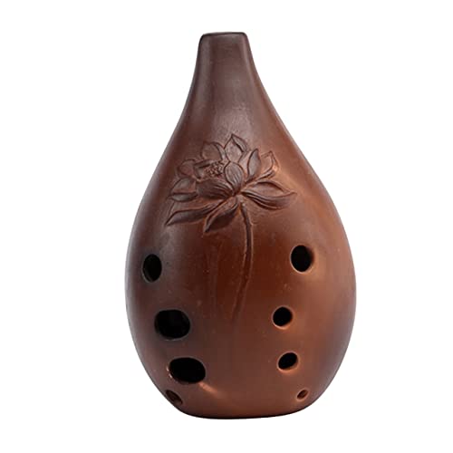 Yardwe Beginner's Xun Flute 10 Holes Ceramic Ocarina Authentic Chinese Instrument Random Style