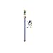Dormont 1675BPQR72 3/4" Blue Hose Moveable Gas Connector Hose 72" Long with Blue Antimicrobial PVC, 1 SnapFast QD & Coiled Restraining Cable