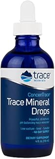Trace Minerals ConcenTrace Drops | 72+ Minerals, Ionic Liquid Magnesium, Chloride, Potassium | Low Sodium | Energy, Electrolytes, Hydration | 48 Day Supply, 4 fl oz Glass Bottle