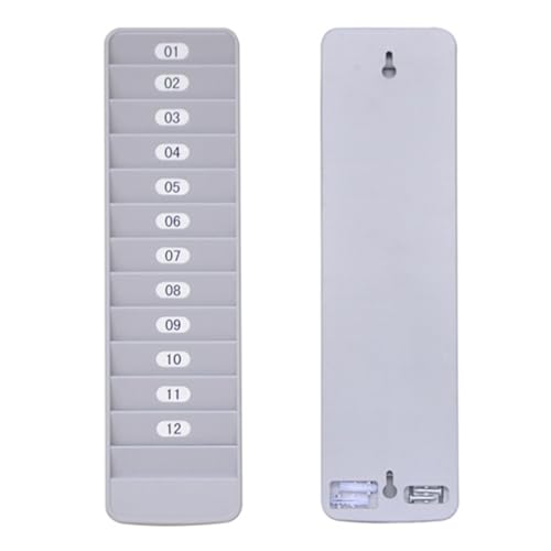 ULOVEJOYタイムカードラック icカード ホルダー 壁掛け 立て掛け シール 取付ネジ付き カードホルダー タイムカード収納 IDカード 12人用