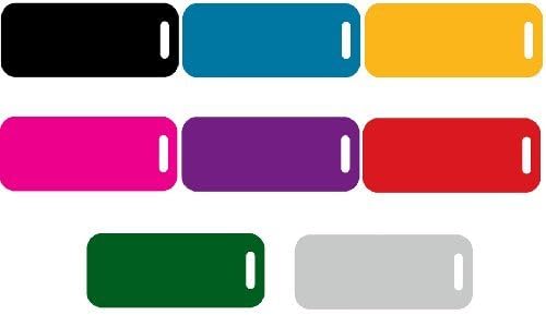 Personalized Durable Aluminum Luggage Tags Pet Carrier Tags Suitcase Tags Dog Tags | Many Colors to Choose from | by CNATTAGS (Life TIME…