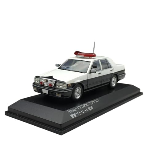 Miniature Nissan Cedric YPY31 de patrouille en alliage injecté haute fidélité pour vitrine