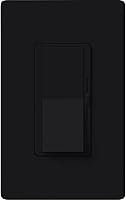 Vista 4 de Lutron Control de ventilador Diva de 3 velocidades, un polo3 vías, DVFSQ-F-BL, negro