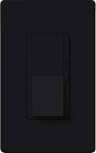Miniatura 4 de Lutron Control de ventilador Diva de 3 velocidades, un polo3 vías, DVFSQ-F-BL, negro