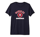 Gonzaga Basketball: Graham IKE Name Number Ball Premium Tri-Blend T-Shirt