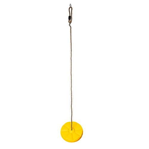 Summersdream Disc Seat Rope Swing Set - Easy To Hang - Monkey Swing Disk For Kids To Play Outdoors (Yellow) #TOP5