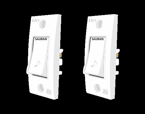 SAURAN Electrical Switch Wall Mount 6A Normal Bell Push Switch Indoor Home Use