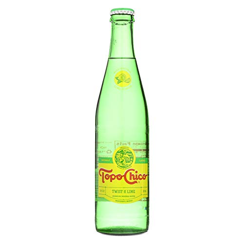 Topo Chico Mineral Water, Twist of Lime, 12 Ounce (Pack of 24)