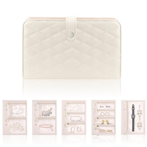Carpeta de joyas sofisticada con acabados premium y cremalleras doradas 2