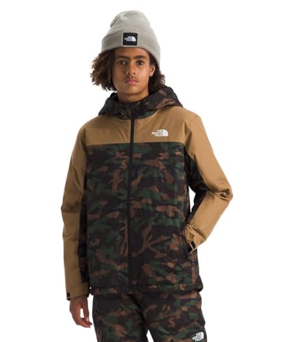 The North Face Boys' Freedom Insulated Jacket, TNF Black TNF Camo Small Print, Small