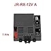 HY JR 12V 6V 24V For Children Electric Car Remote Control Box with 2 4GHz Receiver Compatible with JR 12V JR1705 JR1758 Models (JR-RX-12V A)
