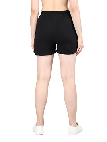 Image of CHKOKKO Women's Regular Cotton Regular Fit Plain Shorts for Women