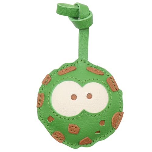 Juihomsply Handmade Leather Cookie Bag Charm, Fun Decorative Accessory for Handbag or Keys