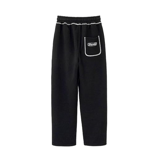 LittleSpring Boys Pants with Elastic Waist Drawstring Straight Leg Sweatpants2