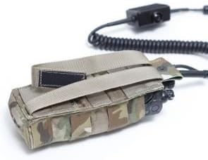LBX Multicam Radio Pouch, 2 Pocket, Nylon/Polyester, Snap Closure