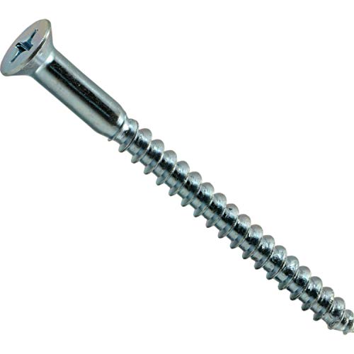 Tornillos para madera Phillips de cabeza plana Hard-to-Find Fastener, tamaño 16 x 3-1/2, paquete de 50 piezas miniatura 1