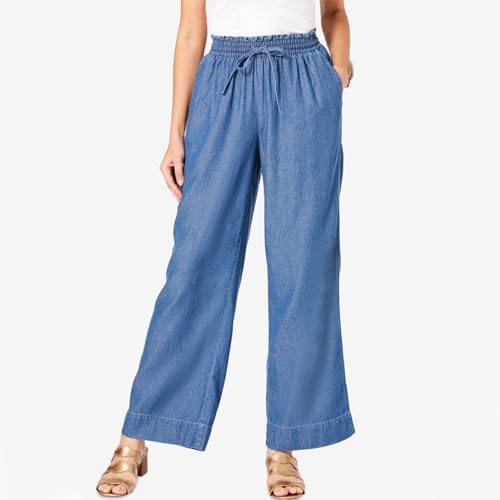 Wide Leg Jeans for Women High Waisted Flare Cropped Denim Pants High Waisted Straight Leg Stretchy Baggy Trousers2