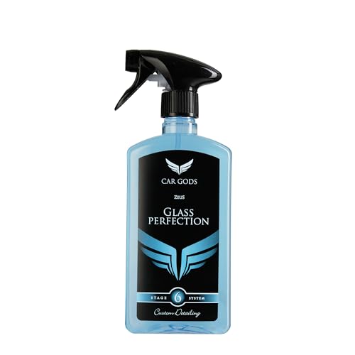 CarGods Streak-Free Quick Action Perfect Clarity Glass Cleaner Spray 500ml - Window Cleaning Windscreen Windshield Streak Free Auto Van Care Interior Exterior Easy Trigger Spray Fast Drying Formula