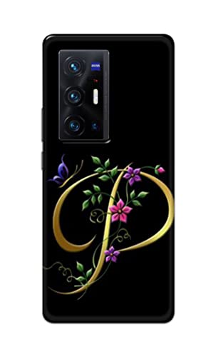 Image of Printed Hard Back Cover Case for Vivo X70 Pro Plus | Vivo X70 Pro+ Back Cover (Alphabet P) -1803