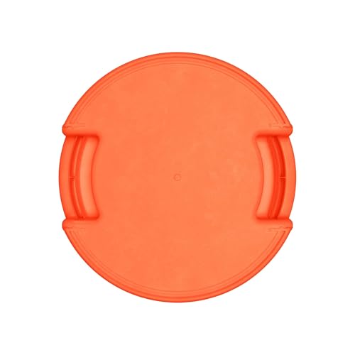 Image of SPARTA Bronco Waste Container Trash Container, Round Trash Bin for Disposal, 10 Gallons, Orange (Pack of 2)