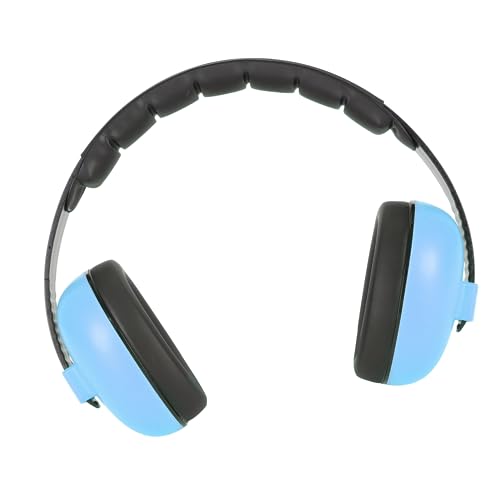 Cuffie Antirumore per Bambini, Custodia in ABS NRR 31 DB Cuffie Antirumore Pieghevoli Leggere per Partita di Calcio (BLUE)