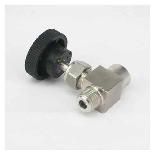 Vanne à pointeau 1/4 régulation précise débit air eau inox