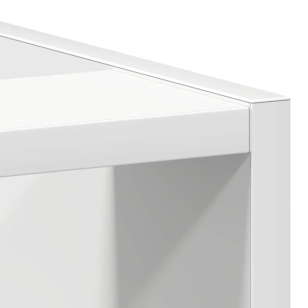 Mobiletto da cucina Riga, bianco, 30 x 44,5 x 81,5 cm, in legno resistente, con piedini regolabili, salvaspazio, per piccole cucine, corridoio, bagno