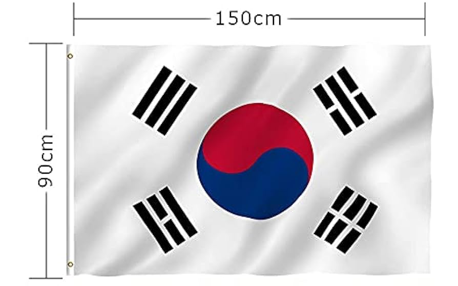 バッジ　韓国　国旗　KOREA ミニワッペン 韓国国旗 太極旗(SSサイズ) | ワッペン