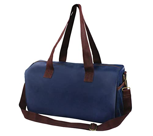 BOLSA MALA DE VIAGEM E ACADEMIA PRÁTICA MASCULINA COM ALÇA AJUSTÁVEL E BOLSINHO JACKI DESIGN AZUL MA