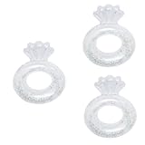 ABOOFAN 3 Stück Für Spielzeug Jahre Röhren Alte Kinder Ringe Schwimmen Strand Dekoration Form cm Schwimmer Ring Sommer Konfetti Kleinkind Muschel Liefert See Aufblasbares Spielzeug Kinder