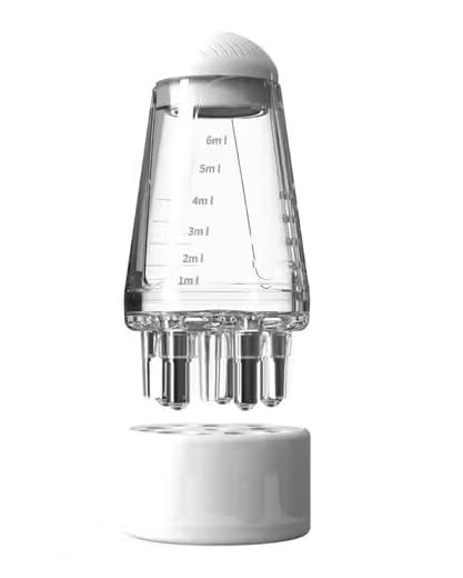 Scalp Serum Applicator with Clear Scale, Transparent, Multi-Nozzle Hair Oil Dispenser, 6ml Capacity-image-45