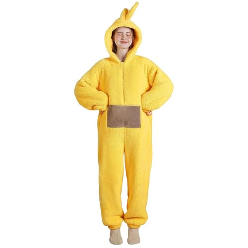 テレタビーズ　黄色イエロー　大人用　コスチューム　ハロウィン　コスプレ Amazon.co.jp: Teletubbies 大人用Laa-Laaコスチューム