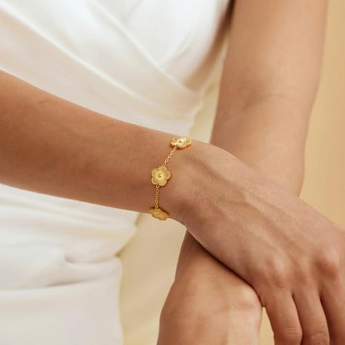 Save on 14K Gold Four-Leaf Clover Bracelet - Use Code 7YH95GL3