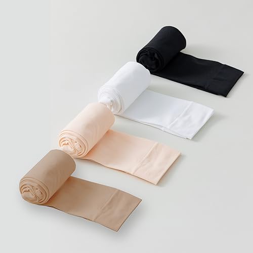 EPEIUS Ballet Tights for Girls Footless Dance Tights Toddler Soft School Stockings Kids Leggings Pantyhose 3t-14 Years4