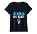 Mujer Ice Cream Squad helado Vintage Camiseta Cuello V