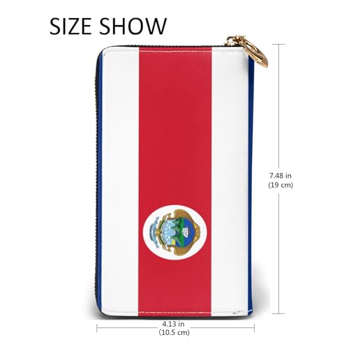 SEAEAGLE costa rica flag Womens Longer Wallet Card Holder Fashion Long Hand Bag2